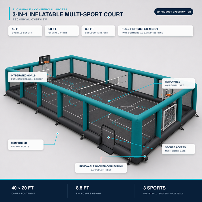 Inflatable Multi-Sport Court