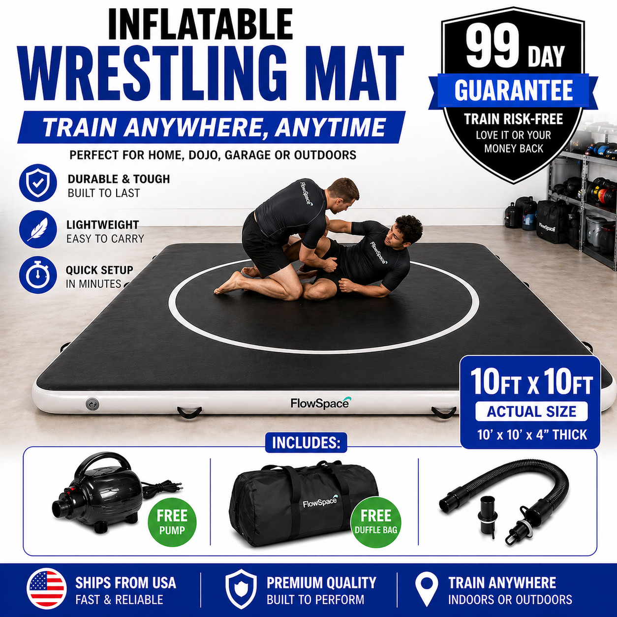 FLOWIN エクササイズマットセット ニシ・スポーツ トレーニング ストレッチ マット ニシ NISHI エクサ