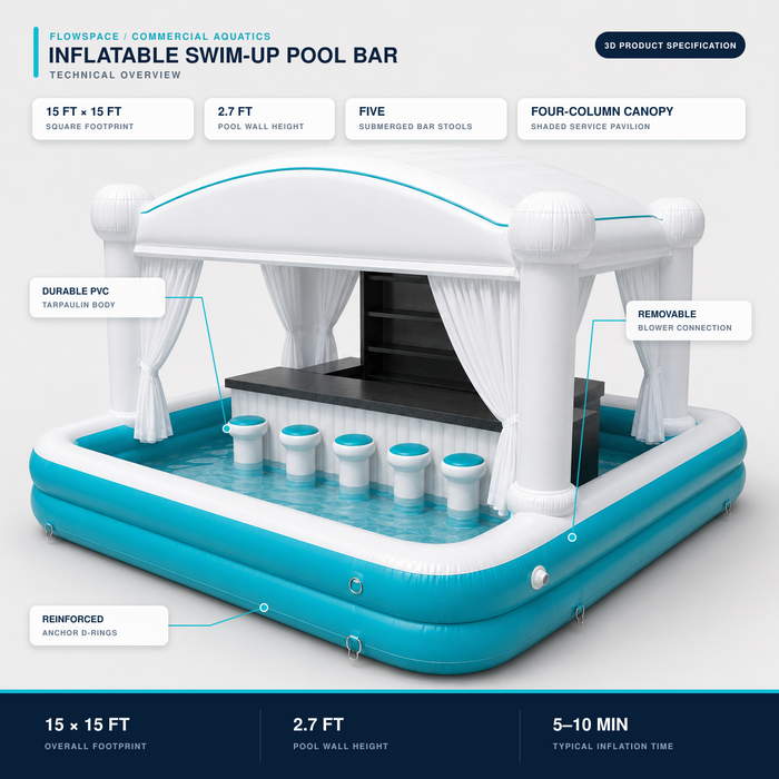 Inflatable Swim-Up Pool