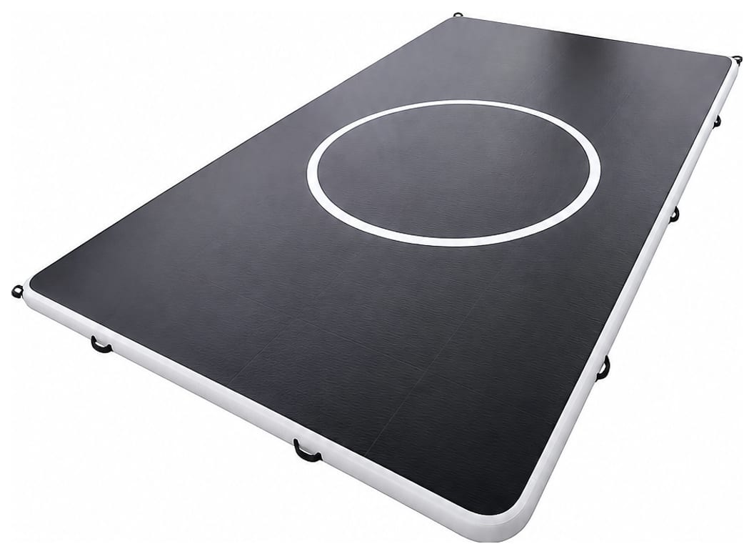 A 10 by 15 Pro FlowMat, angled